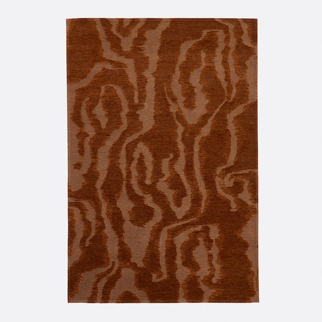 Tapis tissé plat effet moiré, Frankie Couleur ambre <span itemprop=