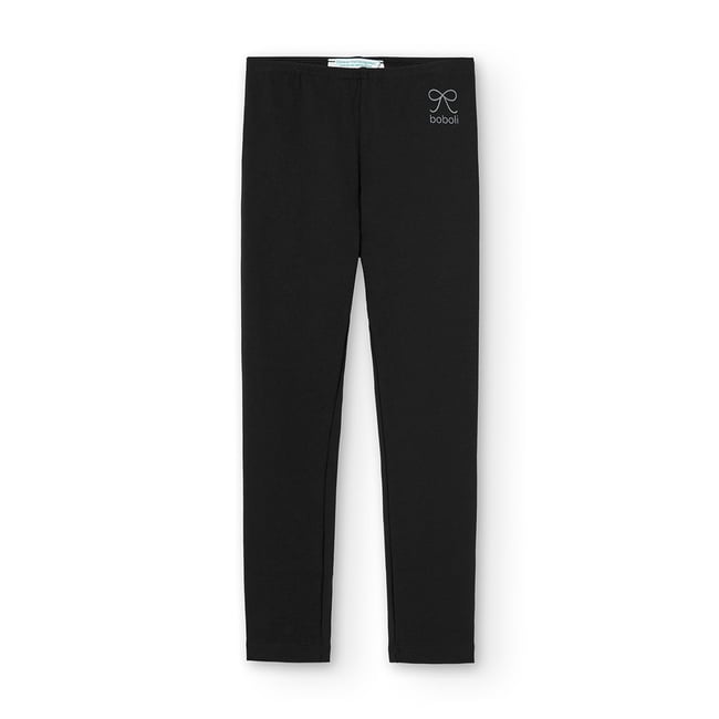 Legging en maille élastique avec noeud noir <span itemprop=