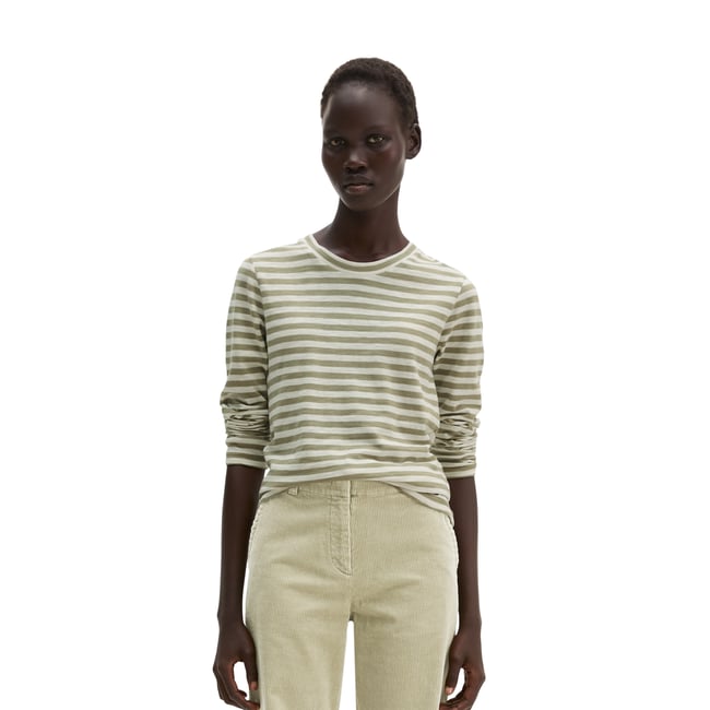 T-shirt rayé, coupe standard en jersey slub doux - MARC O'POLO