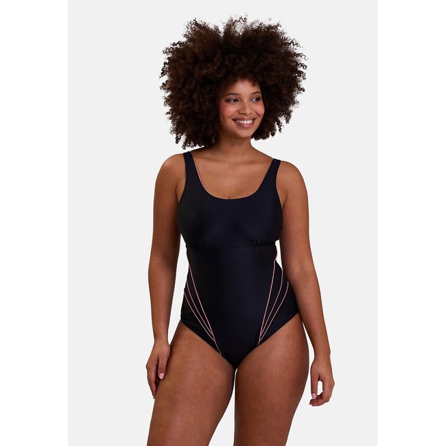 Bañador de 1 pieza para piscina Bondi Beach negro <span itemprop=