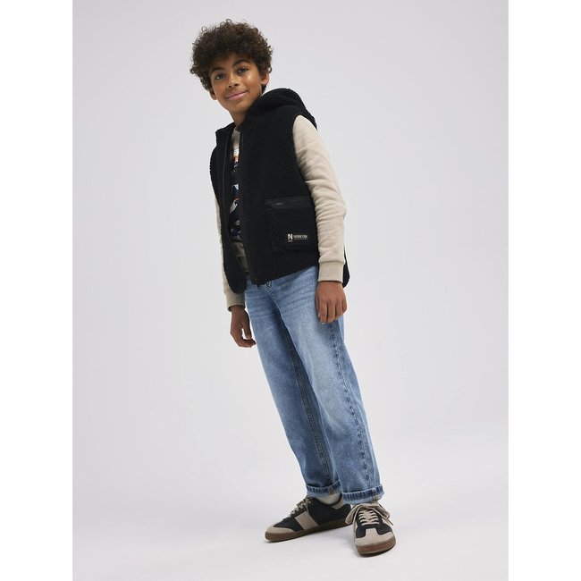 Sweat col rond en molleton noir NAME IT