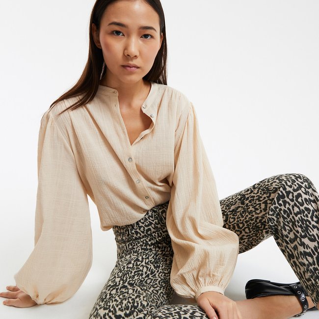 Chemise col mao, oversize, Signature Lise - LA REDOUTE COLLECTIONS