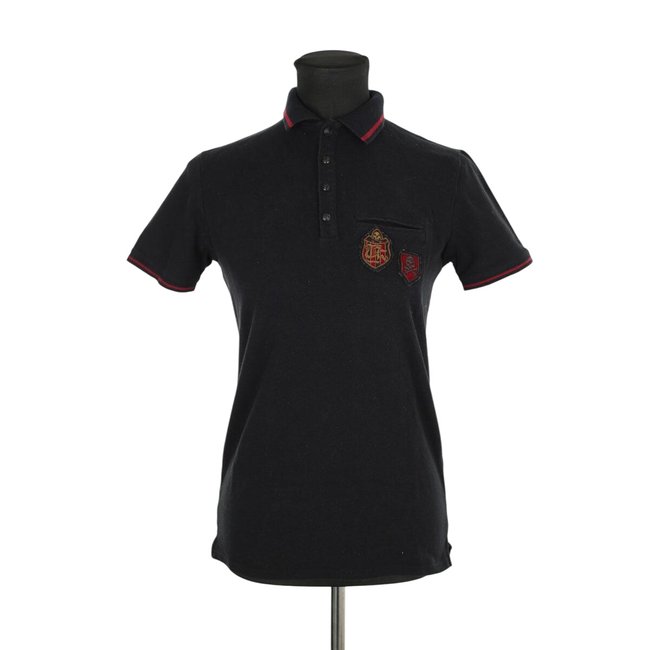 Polo en coton - Très Bon État noir <span itemprop=