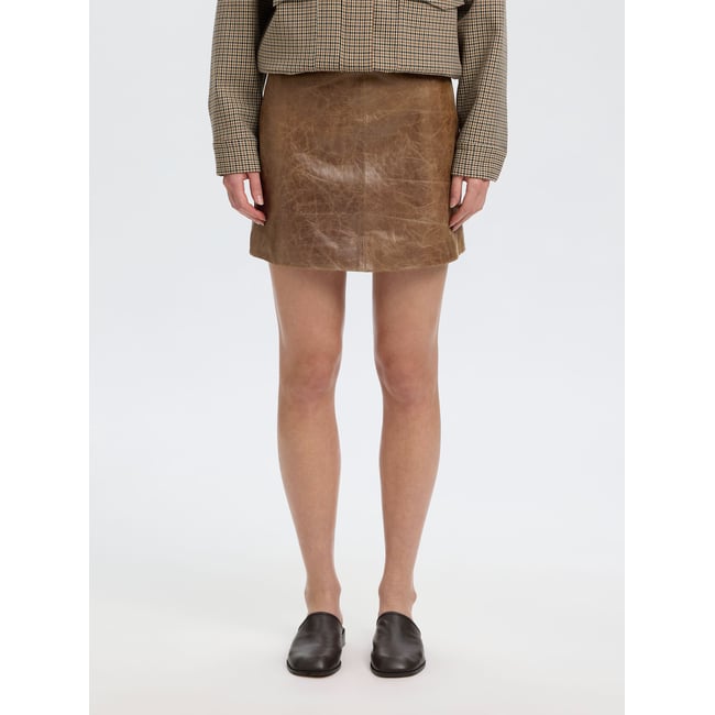 Mini-Jupe marron - delicioso1 <span itemprop=