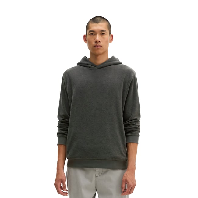 Sweat à capuche en tissu éponge, coupe standard en mélange de coton bio - MARC O'POLO