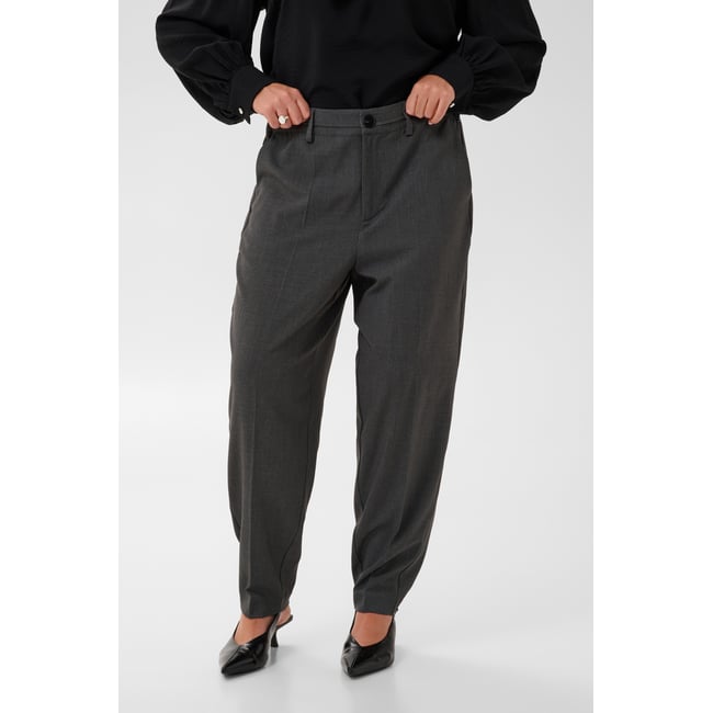 Pantalon de costume gris dark grey melange <span itemprop=