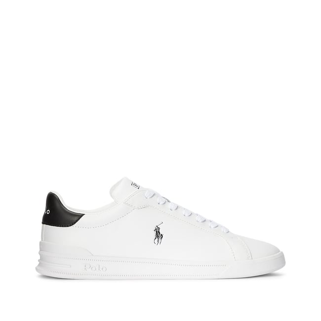 Baskets cuir Heritage Court 2 blanc/noir <span itemprop=