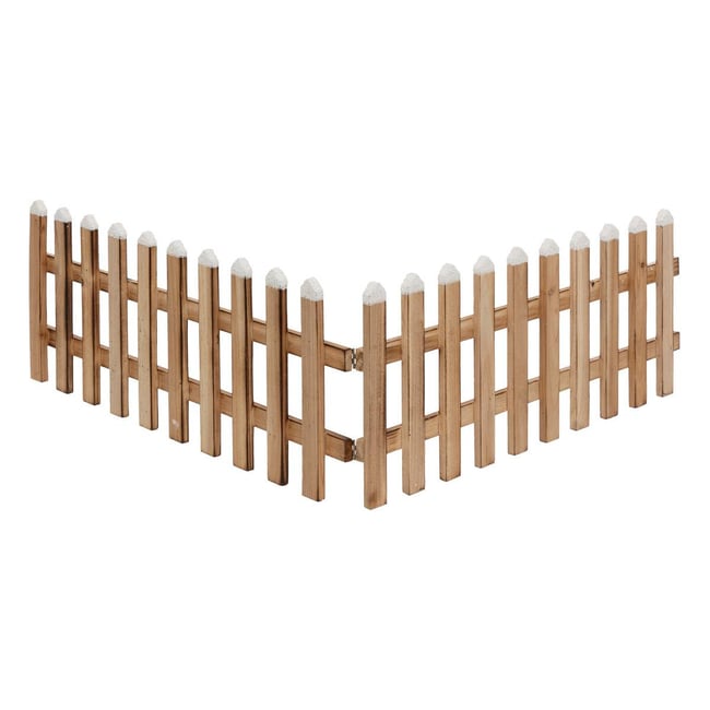 Clôture en bois L90xH20cm Couleur marron <span itemprop=