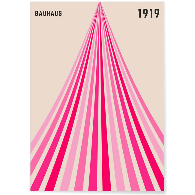 Affiche Bauhaus 23 Couleur blanc <span itemprop=