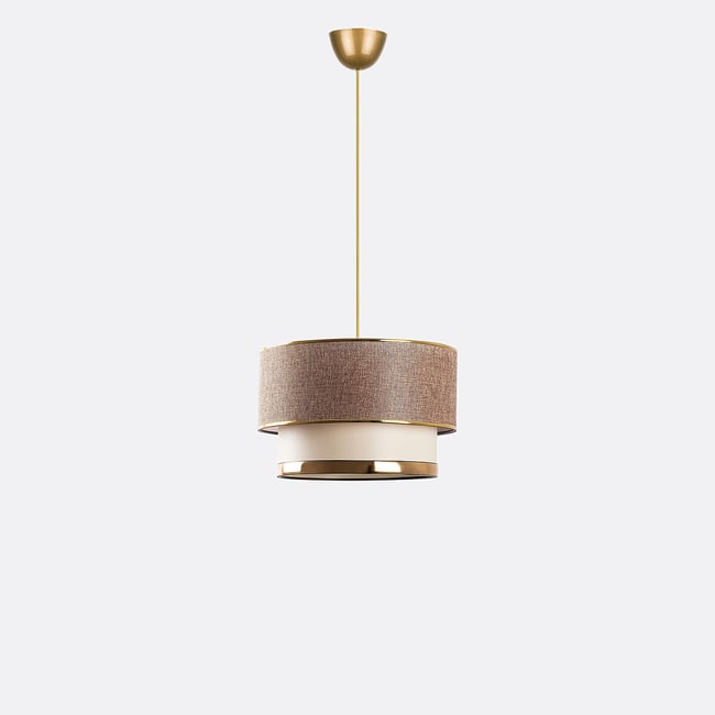 Светильник подвесной из металла, Cake / Кейк бежевый SO'HOME