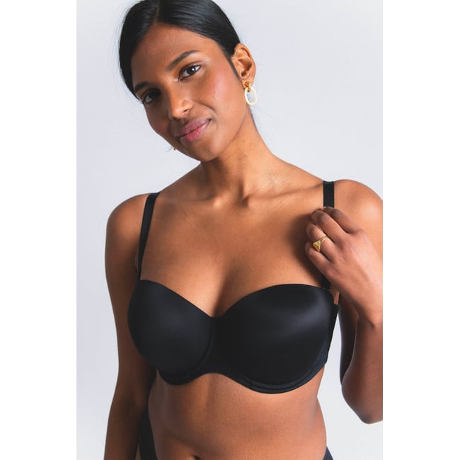 Soutien-gorge bandeau en microfibre et tulle NUFIT - MAISON LEJABY