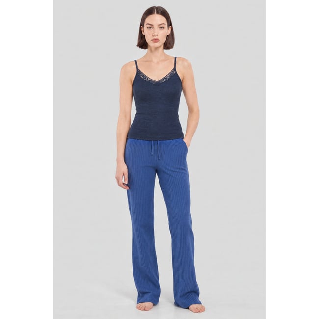 Pantalon pyjama - coton obscur <span itemprop=