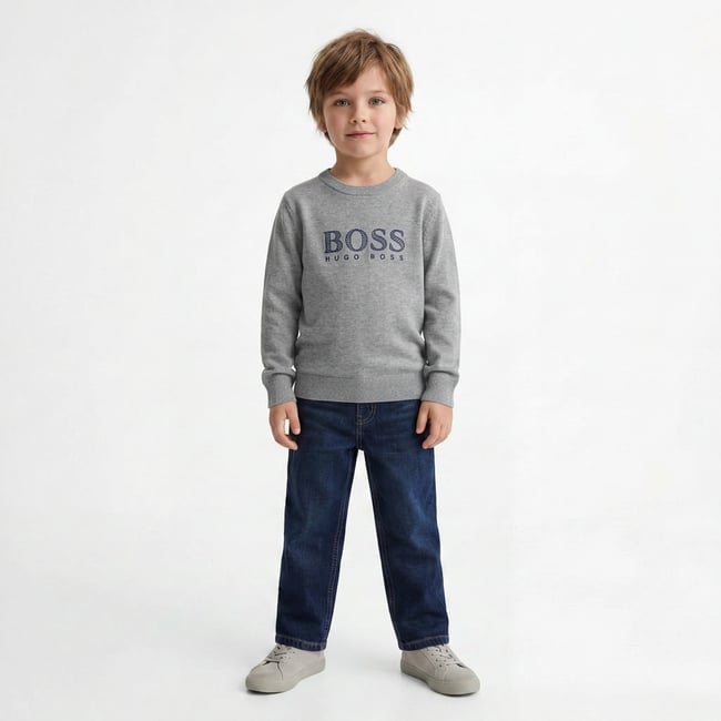 Pull  - Très bon état gris <span itemprop=