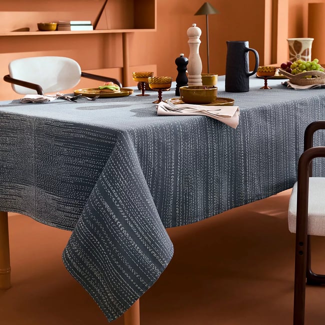 Nappe pur coton lavé CASCADES mineral <span itemprop=