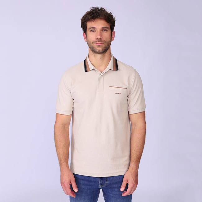 Polo Hervin beige <span itemprop=
