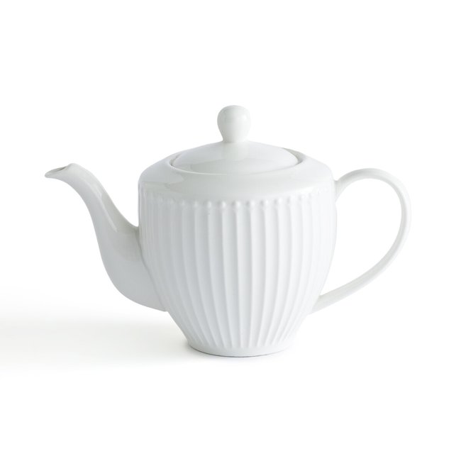 Théière en porcelaine, Jewely Couleur blanc <span itemprop=