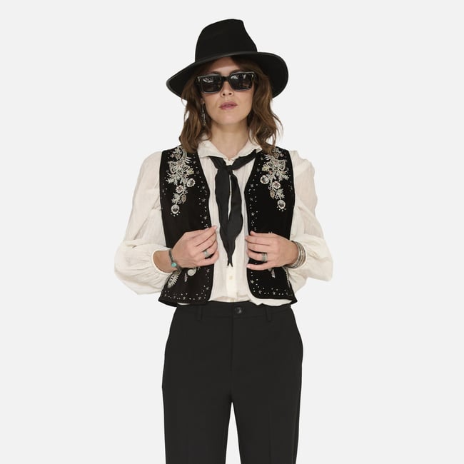 Gilet GOUMI black <span itemprop=