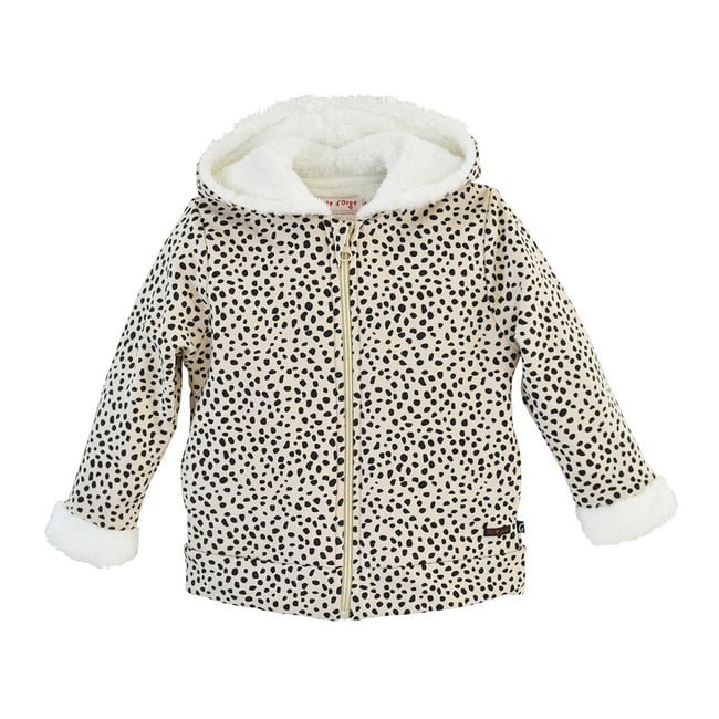 Blouson fille dilette blanc <span itemprop=