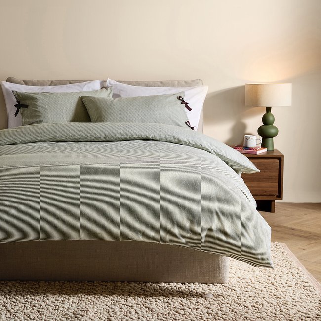 MADE.COM Ansel 100% Cotton Duvet Cover and Pillowcase Set - MADE