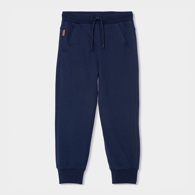 Pantalon molleton garçon bleu <span itemprop=