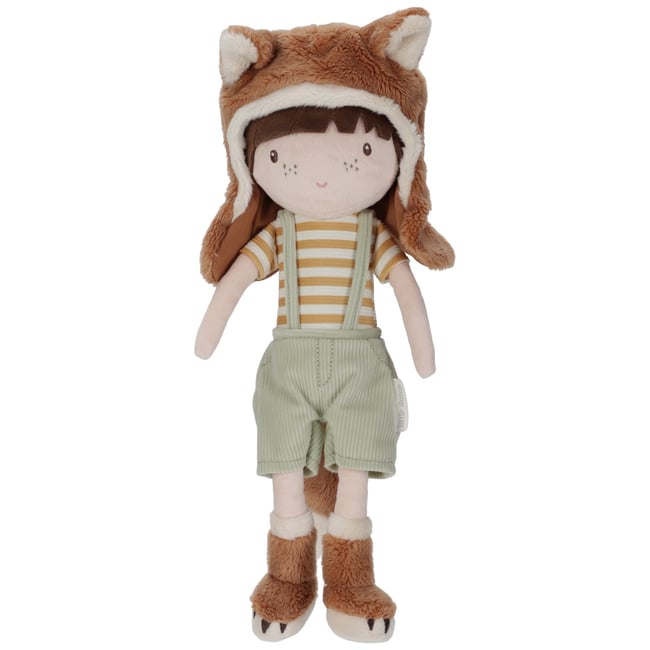 Poupée souple Anna orange, vert, marron <span itemprop=