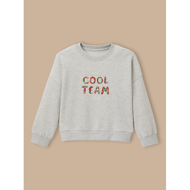 Sweat Cool Team  tissu Liberty - coton biologique - CYRILLUS