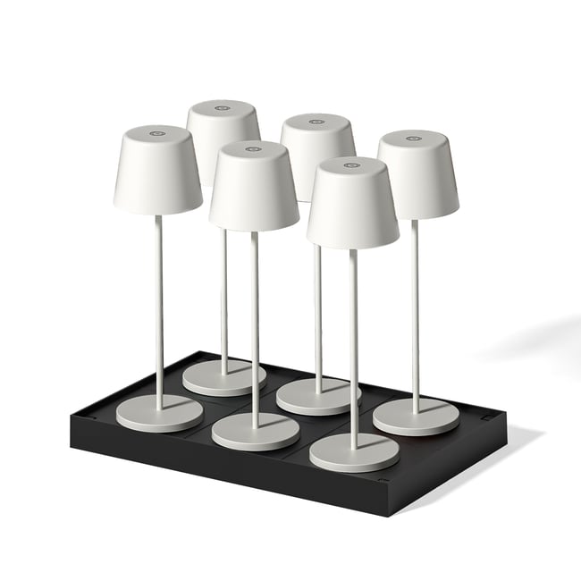 Lot de 6 Lampes de table avec socle 6x KELLY - LUMISKY