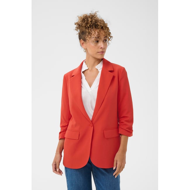 Blazer rouge paprika <span itemprop=