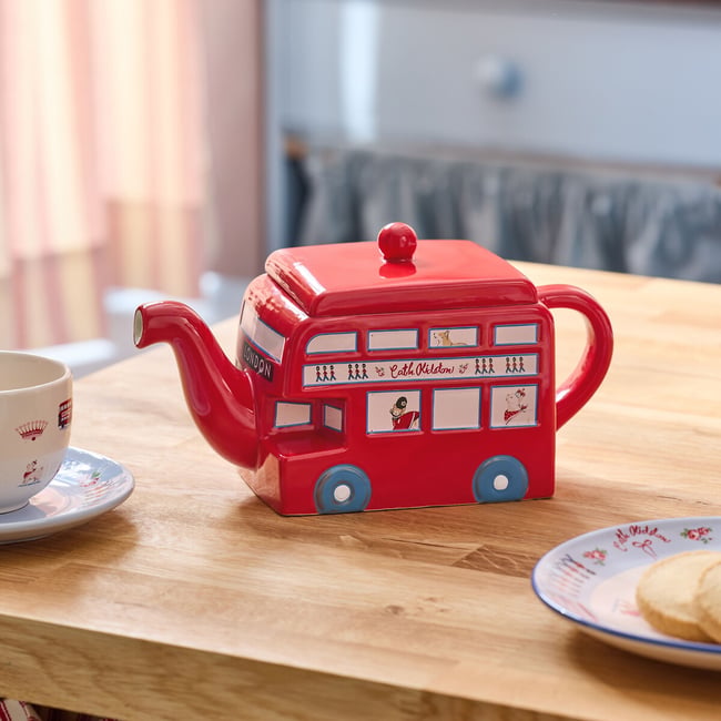 London Town Bus Teapot, red, CATH KIDSTON