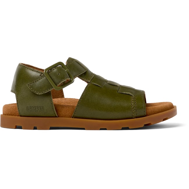 Sandales Brutus vert moyen <span itemprop=