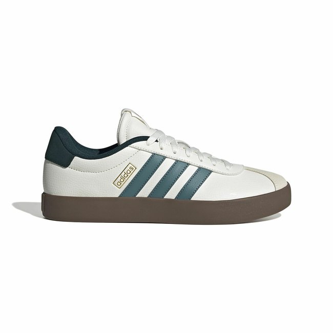 Sneakers pelle VL Court 3.0 bianco/verde ADIDAS SPORTSWEAR
