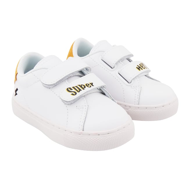 Baskets Enfant En Cuir Mini Edith Super Hero v002227 <span itemprop=