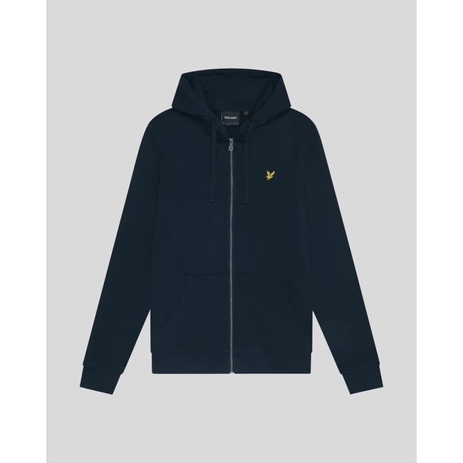 Sweat à capuche zippé bleu foncé marine <span itemprop=