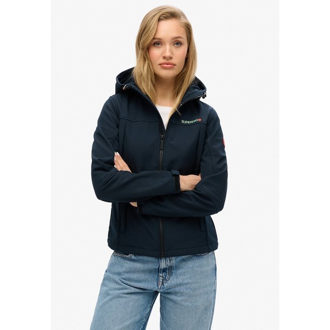 Veste à capuche et logo Trekker bleu marine <span itemprop=