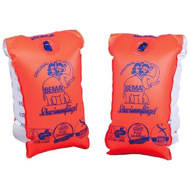 BEMA(R) Brassard de natation orange <span itemprop=