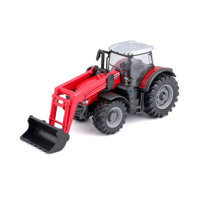 1/43 collection ferme - tracteur avec chargeuse fendt/new holland/massey fergusson/valtra à friction - assortiment - BBURAGO