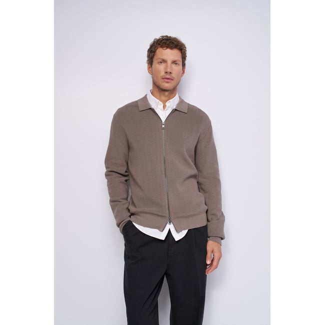 CARDIGAN EN MAILLE vert <span itemprop=