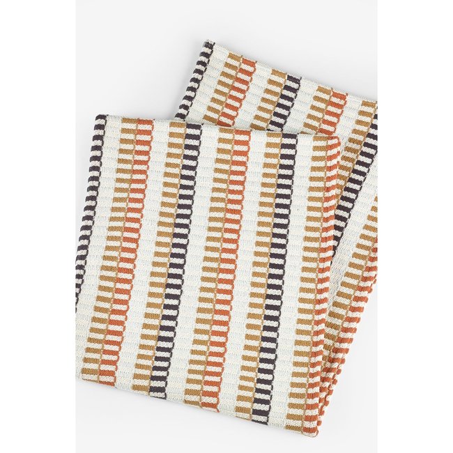 Chemin de table motif mosaïque style nomade multi-couleurs <span itemprop=