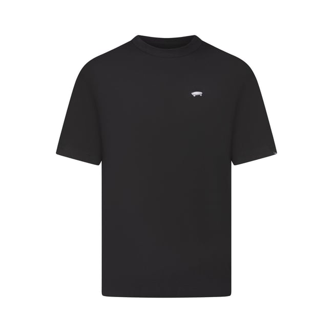 T-shirt coton droit noir <span itemprop=