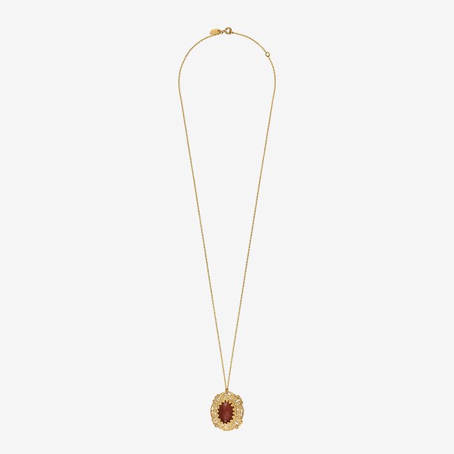 Collier gm dubarry cornaline rouge <span itemprop=