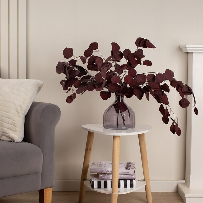 Eucalyptus Bunch in Dark Red, red, SO'HOME