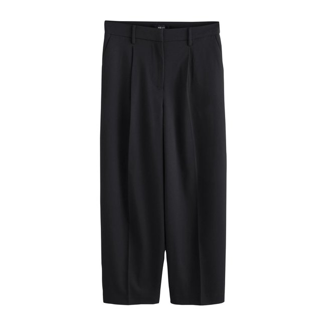 Pantalon large ajusté noir <span itemprop=