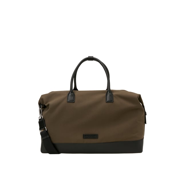 Sac de week-end en toile, modèle Loke avec des détails en cuir véritable - MARC O'POLO