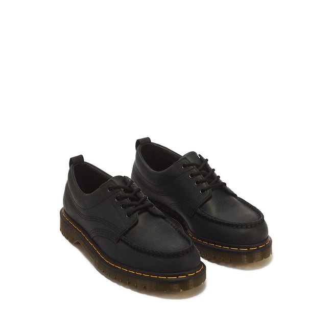 Derbies Lowell en cuir Crazy Horse noir <span itemprop=