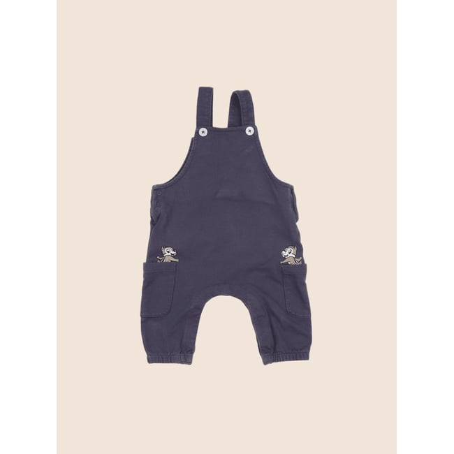 Salopette - Etat satisfaisant bleu <span itemprop=