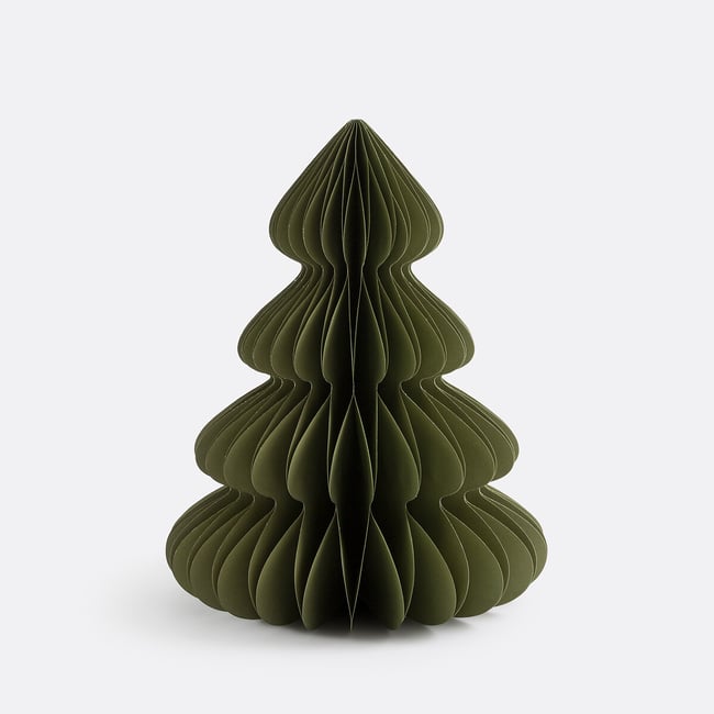 Árbol de Navidad plegable, Al. 60,7 cm, Caspar verde <span itemprop=