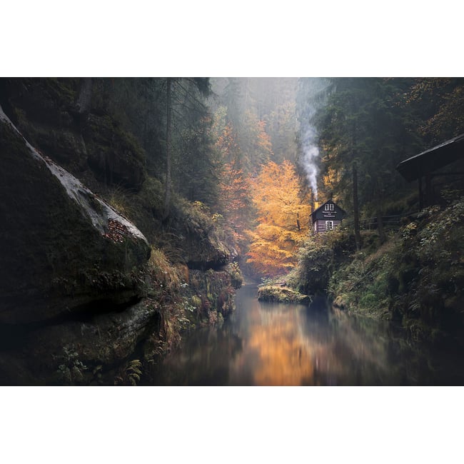 Tableau Vallée suisse en Automne - HEXOA