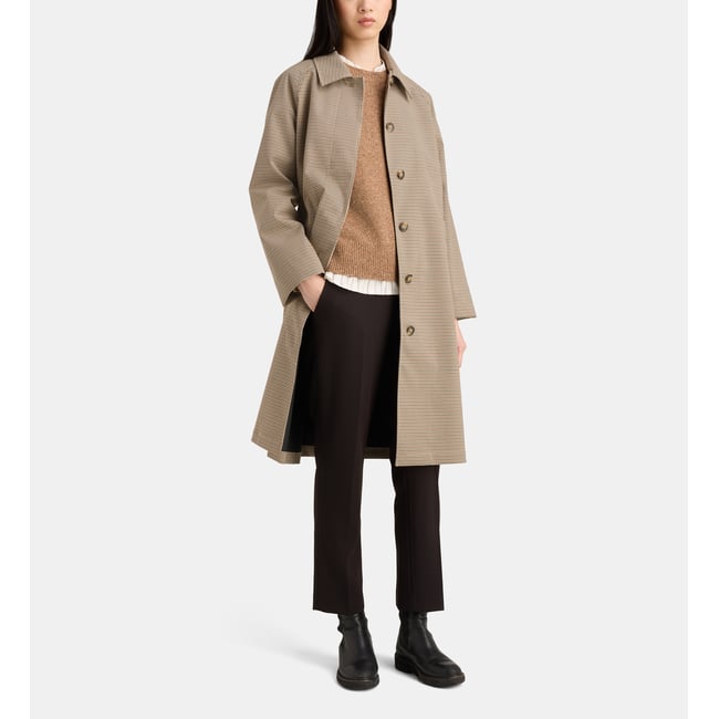 Imperméable long orlane camel <span itemprop=