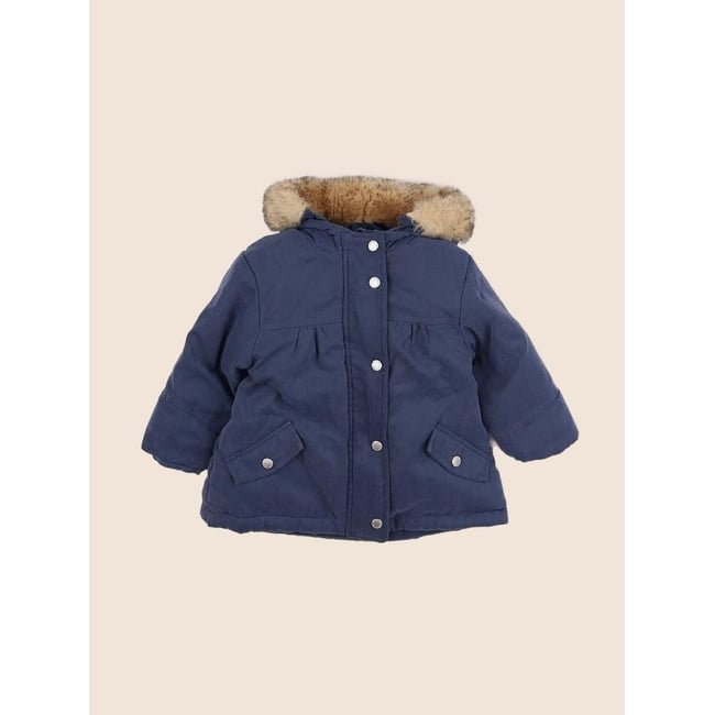 Parka - Bon état bleu <span itemprop=