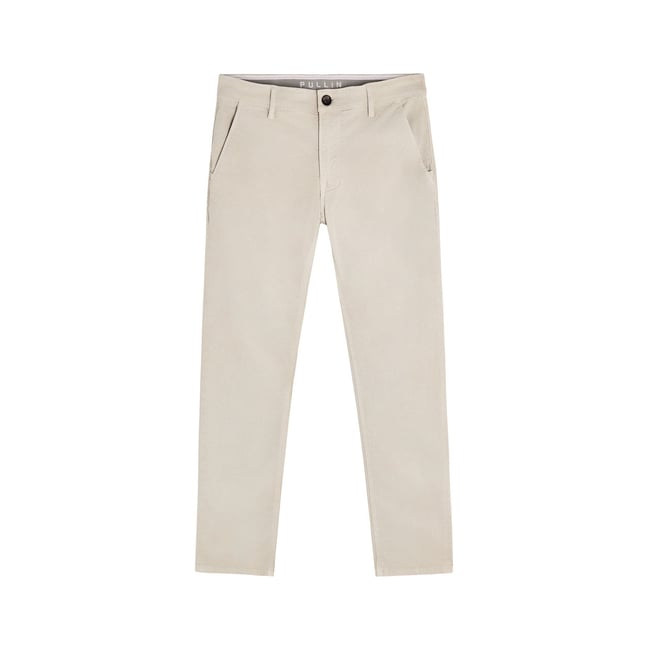 PANTALON CHINO BONEWHITE blanc casse <span itemprop=